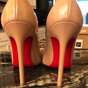 Christian Louboutin Nude Pigalle Stiletto Pumps